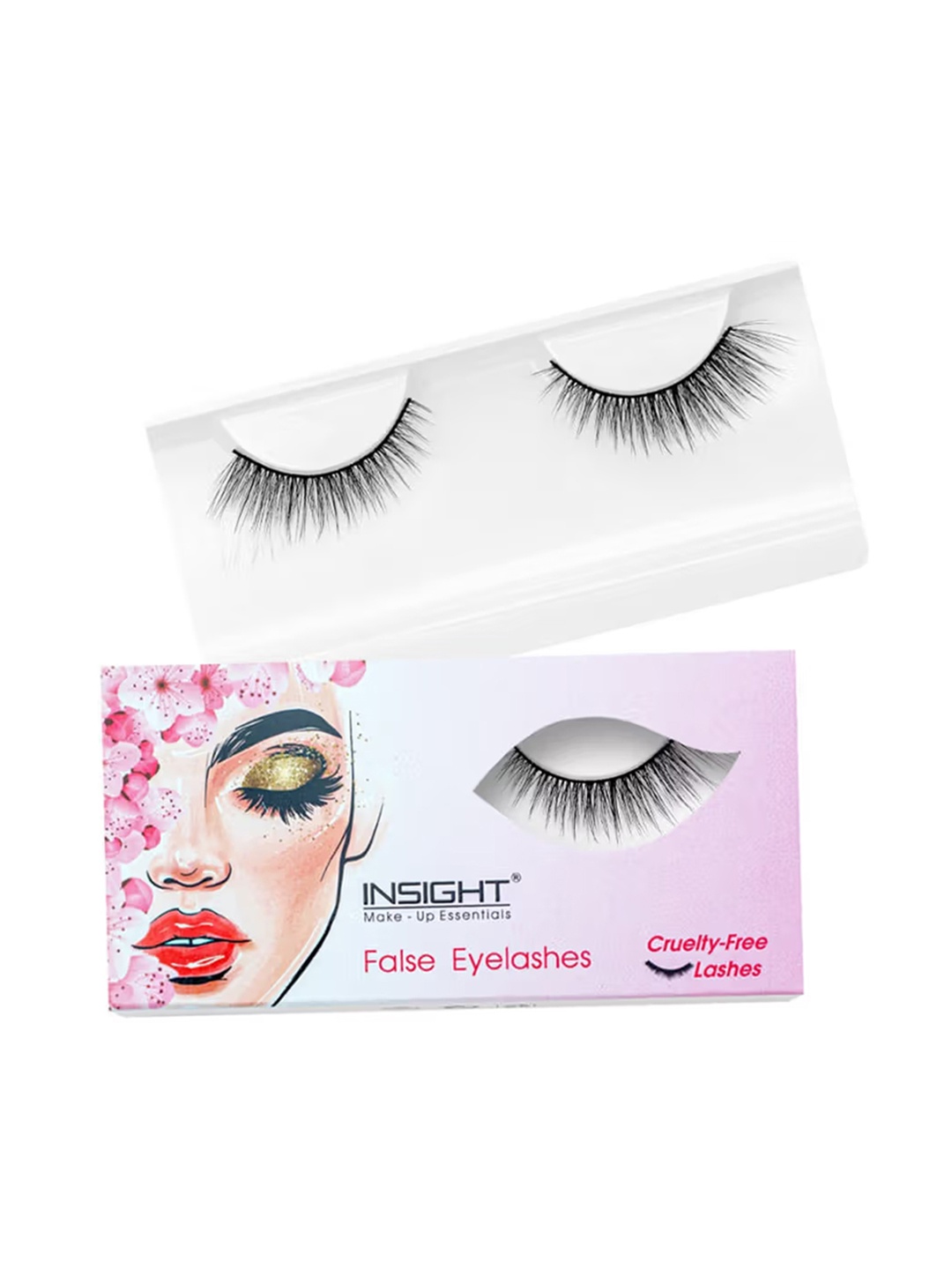 

Insight Cosmetics Cruelty-Free False Eyelashes - Olivia, Black