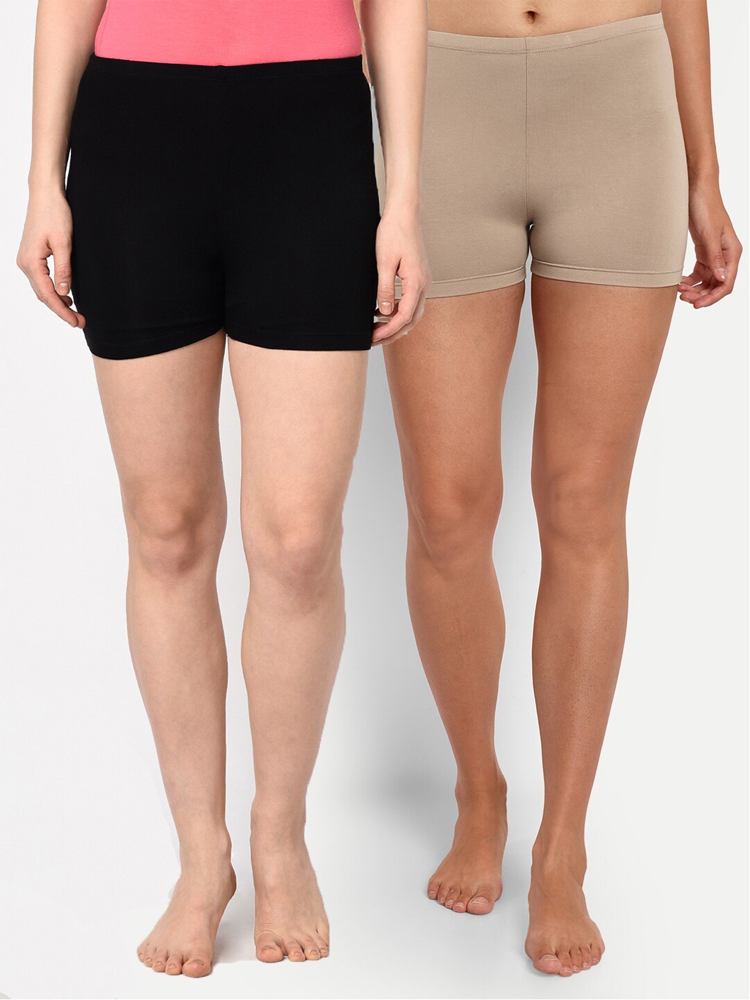 

Espresso Women Pack Of 2 Lounge Shorts, Camel brown