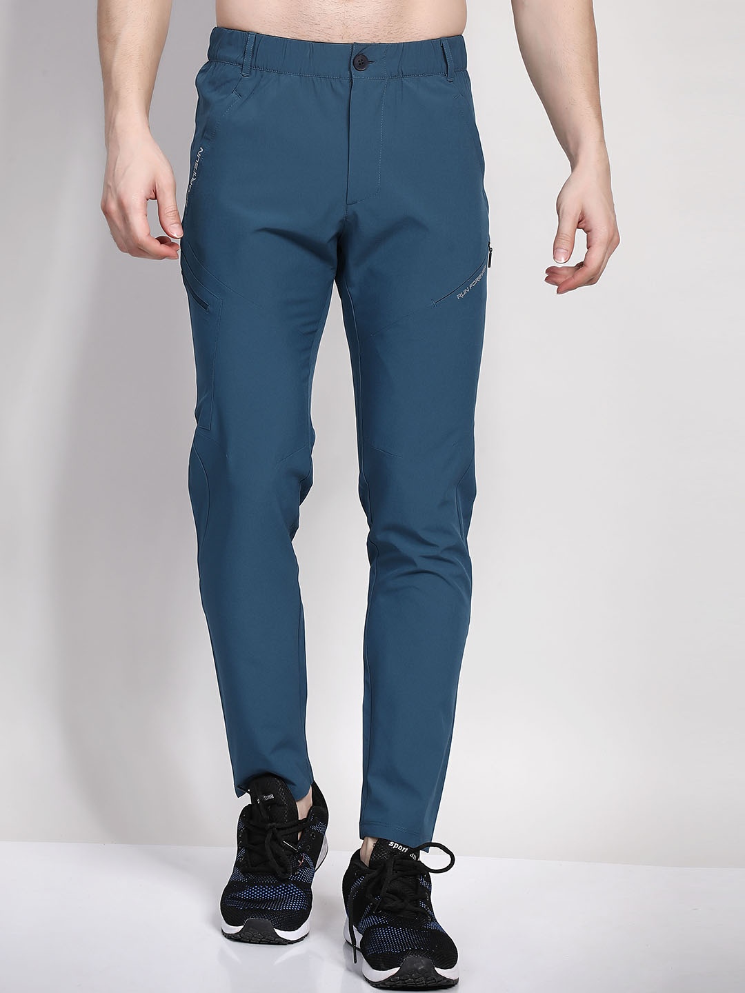 

SPORT SUN Men Mid-Rise Sports Track Pants, Blue