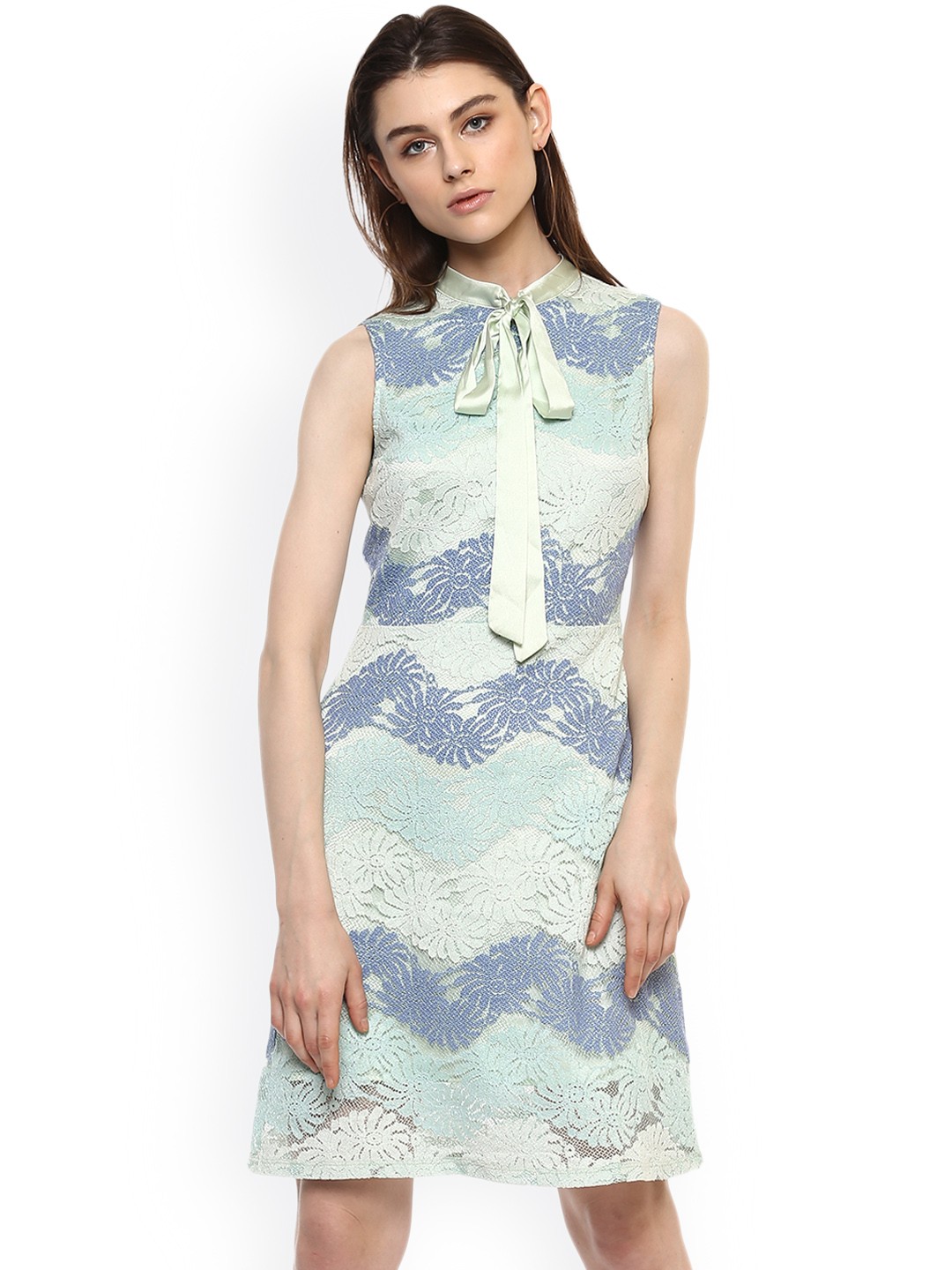 

Kazo Women Multicoloured Printed A-Line Dress, Multi