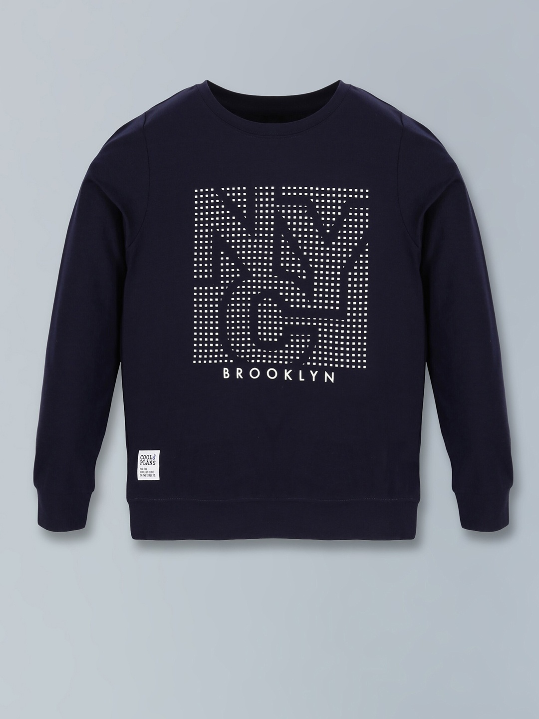 

3PIN Boys Typography Printed Round Neck Cotton Regular T-shirt, Navy blue