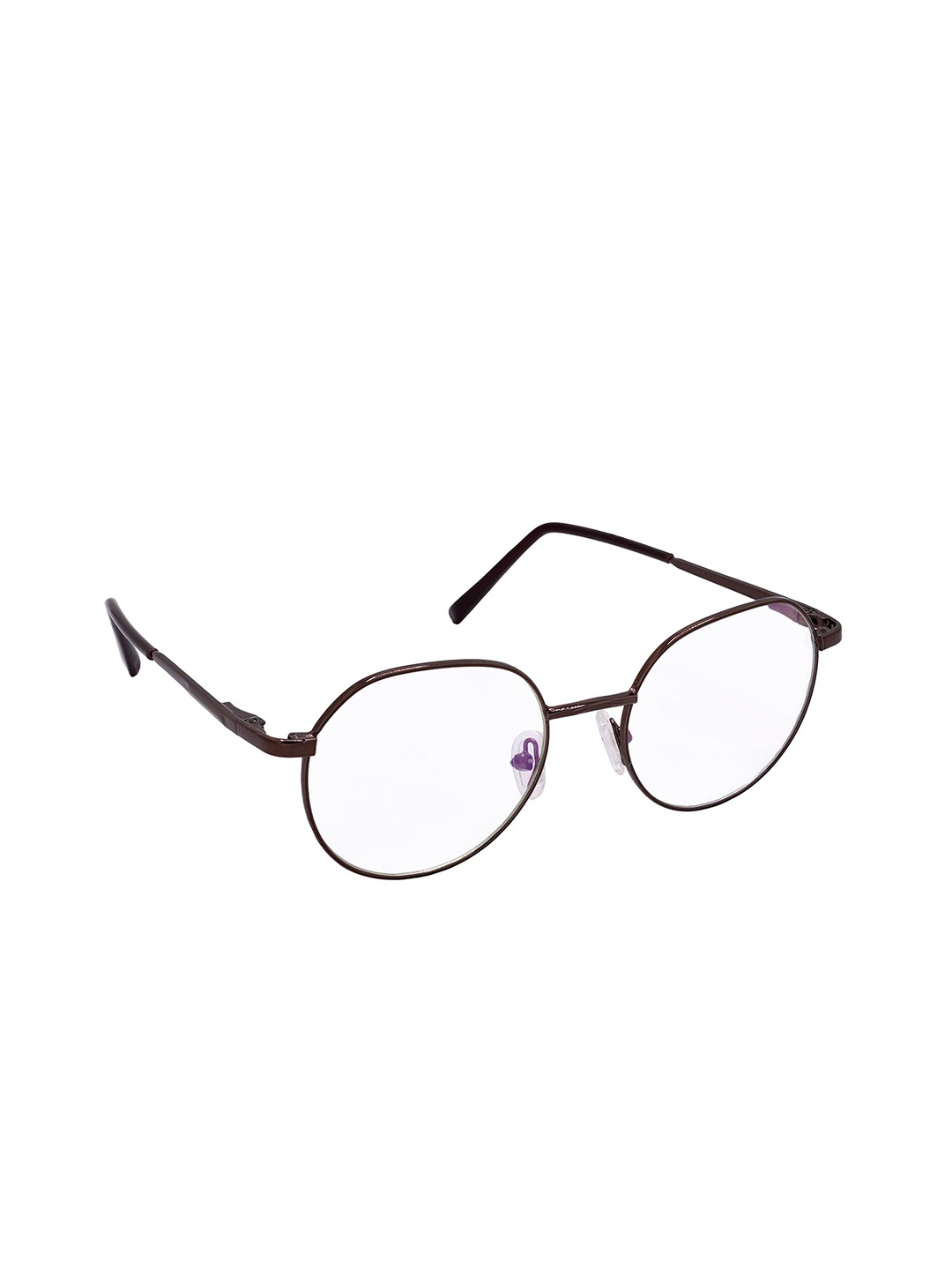 

HRINKAR Unisex Full Rim Round Frames, Brown
