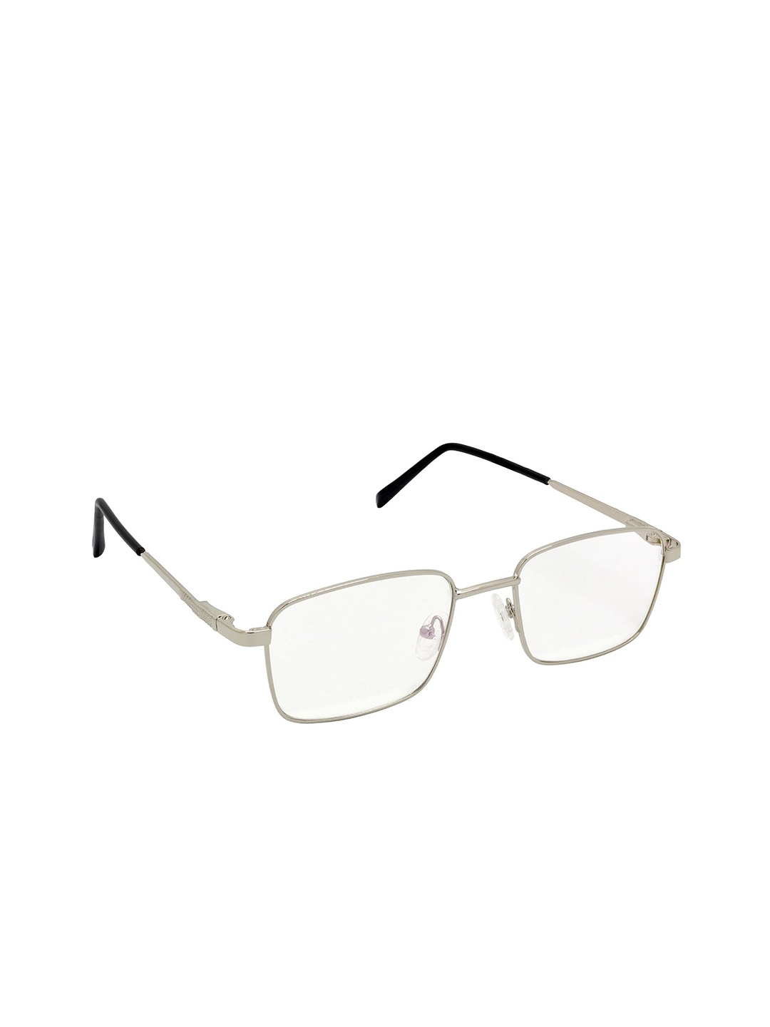 

HRINKAR Unisex Full Rim Rectangle Frames, Silver