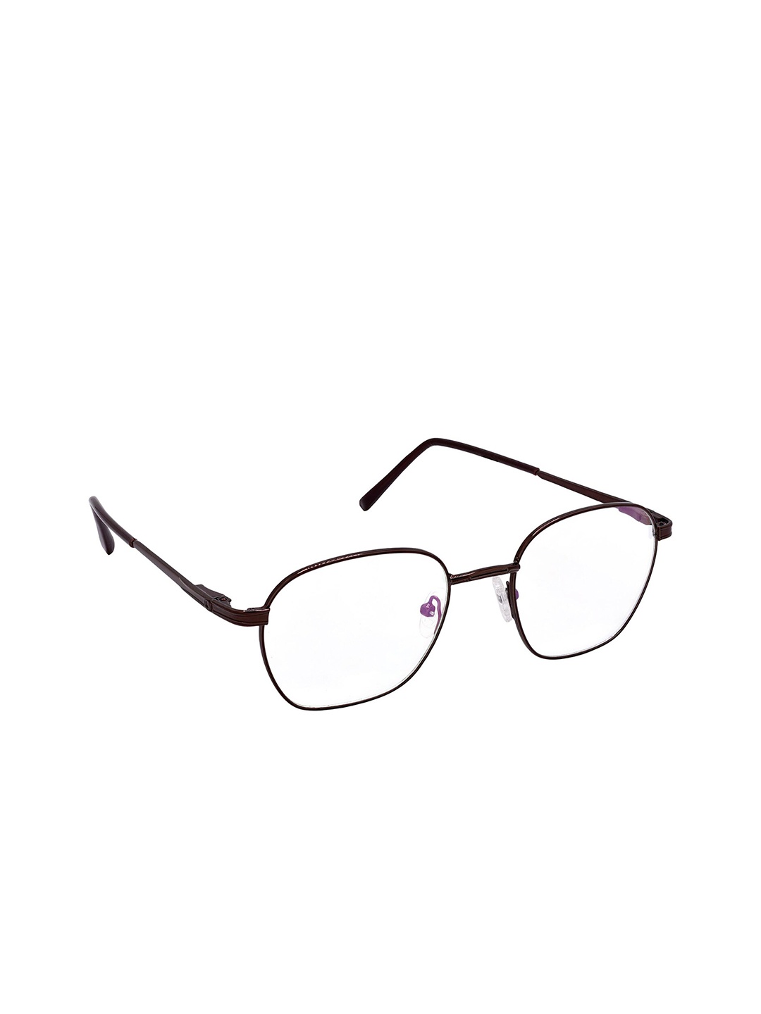 

HRINKAR Unisex Full Rim Rectangle Frames, Brown
