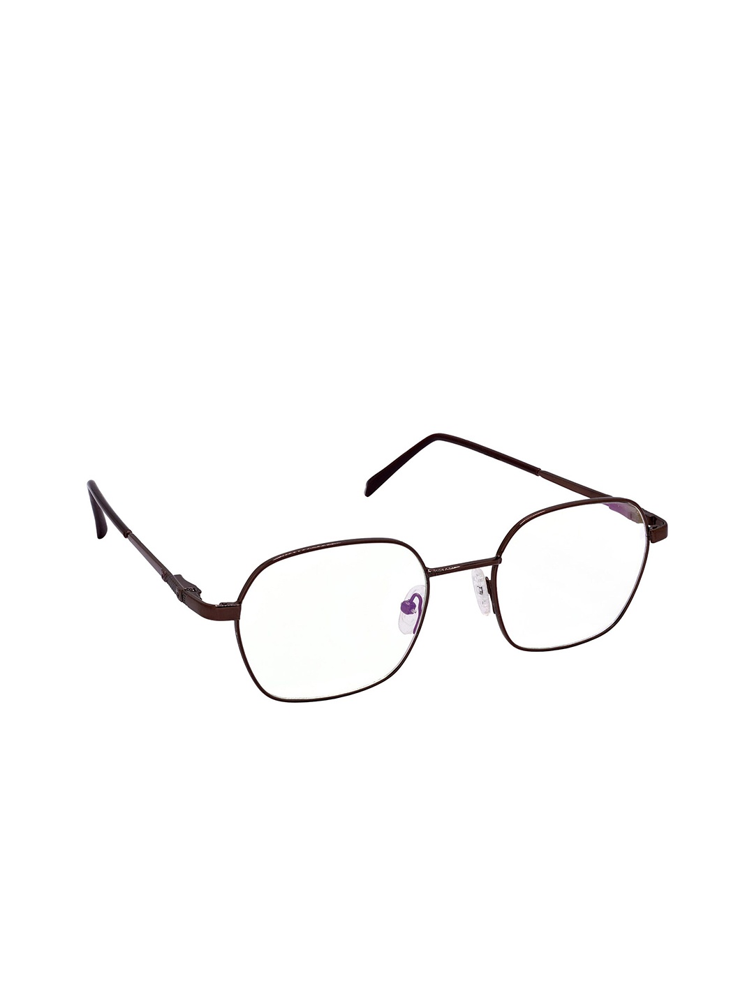

HRINKAR Unisex Full Rim Rectangle Frames, Brown