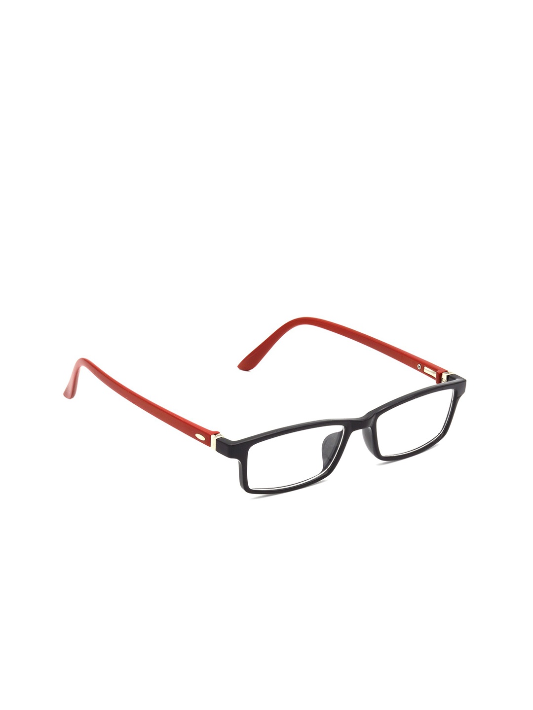 

HRINKAR Unisex Full Rim Rectangle Frames With Bluelight Blocking Computer & Gaming Glasses, Red