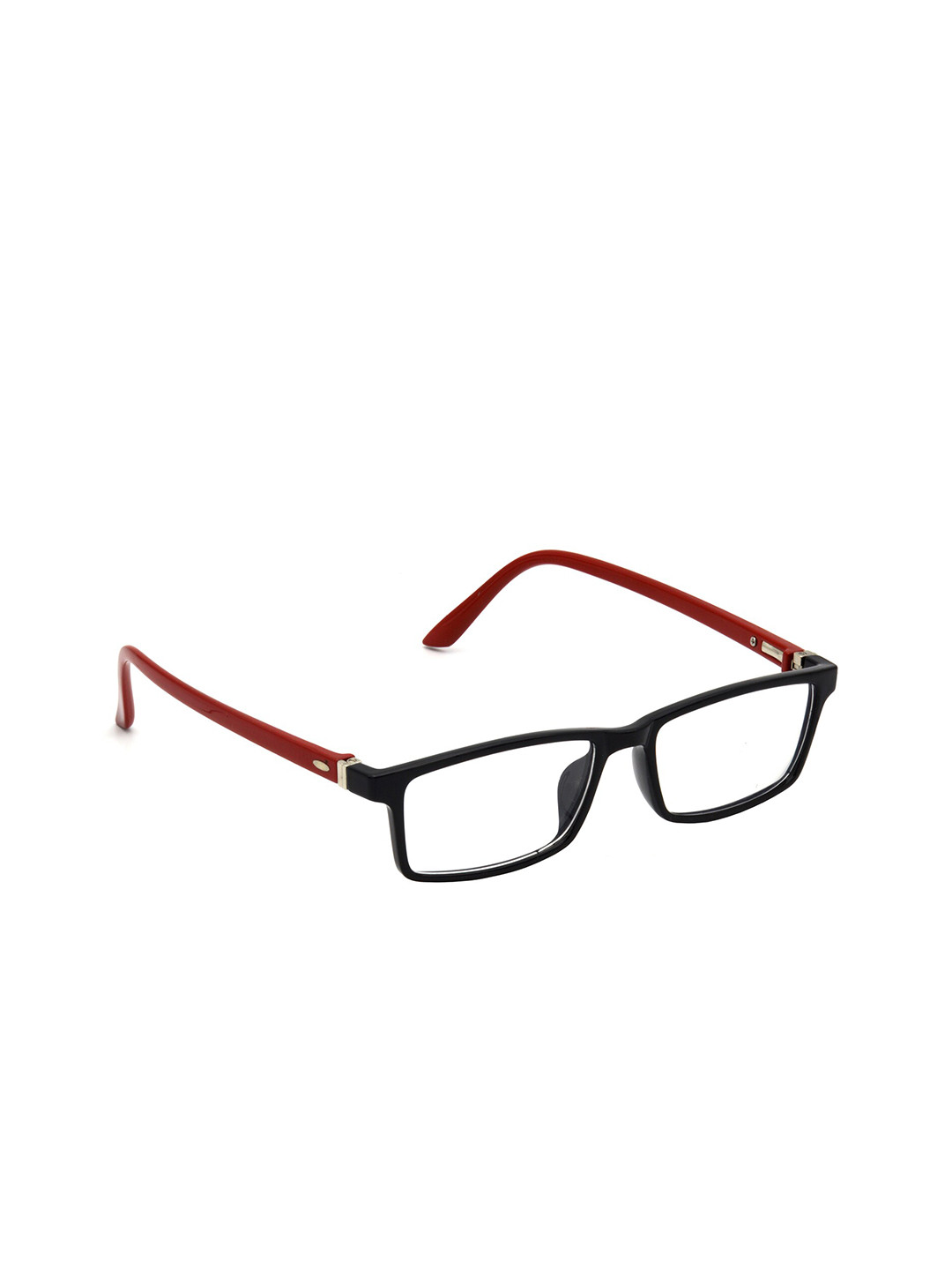 

HRINKAR Unisex Full Rim Rectangle Frames With Computer Bluelight Blocking & Gaming Glasses, Red