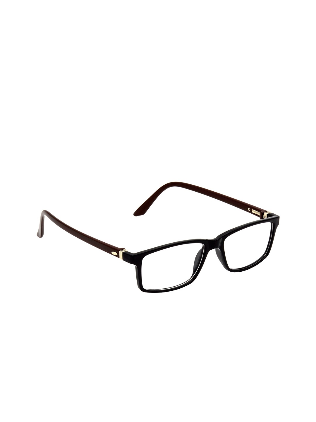 

HRINKAR Unisex Colourblocked Full Rim Rectangle Frames, Brown