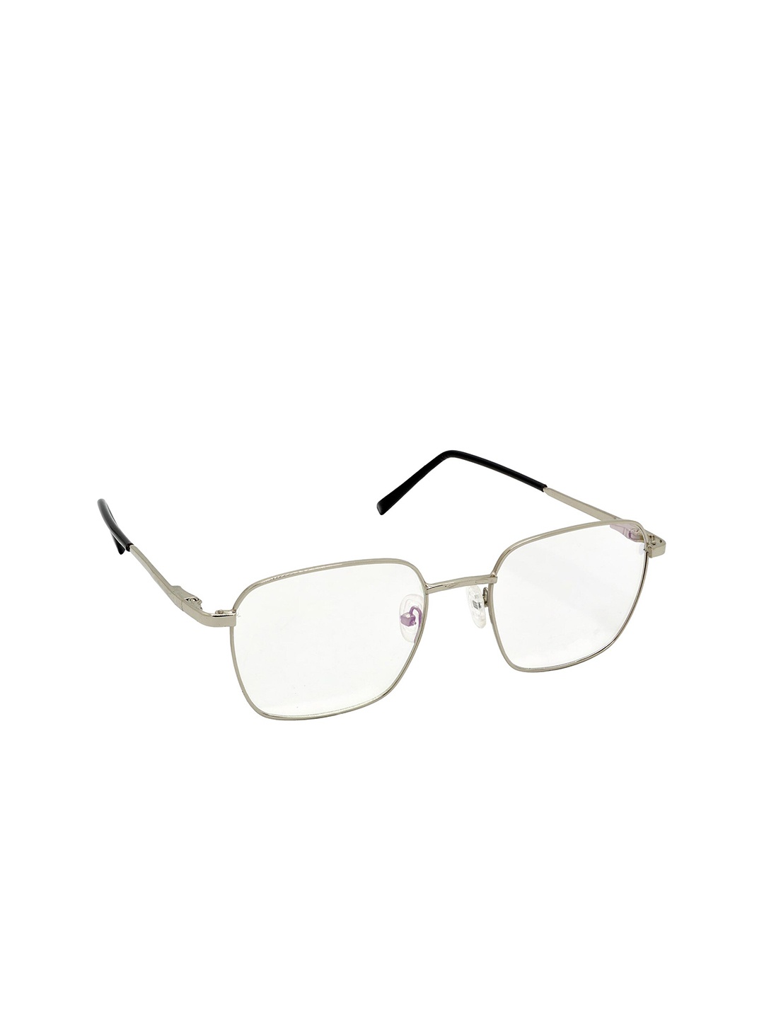 

HRINKAR Unisex Full Rim Rectangle Frames, Silver