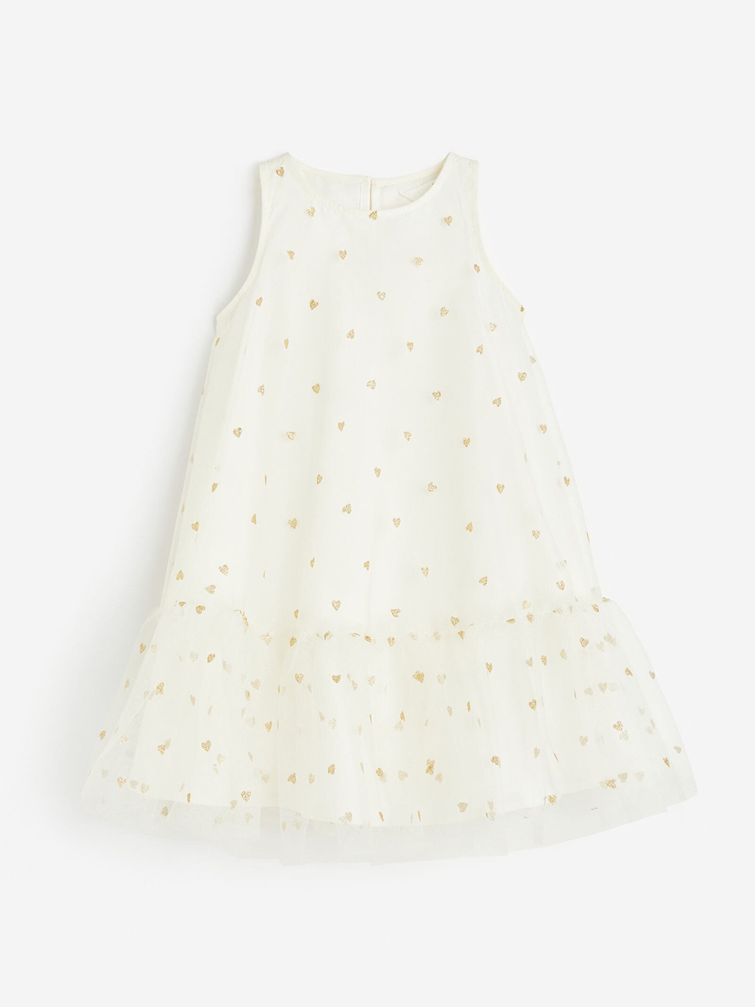

H&M Girls Patterned Tulle Dress, White