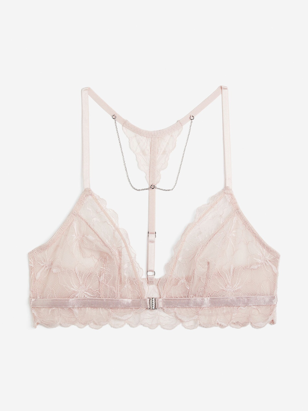 

H&M Soft Lace Bra, Pink