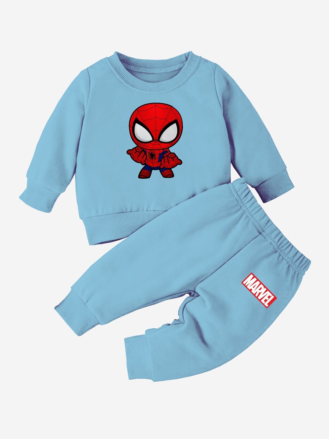 

x2o Kids Spiderman Printed Sweatshirt with Joggers, Blue
