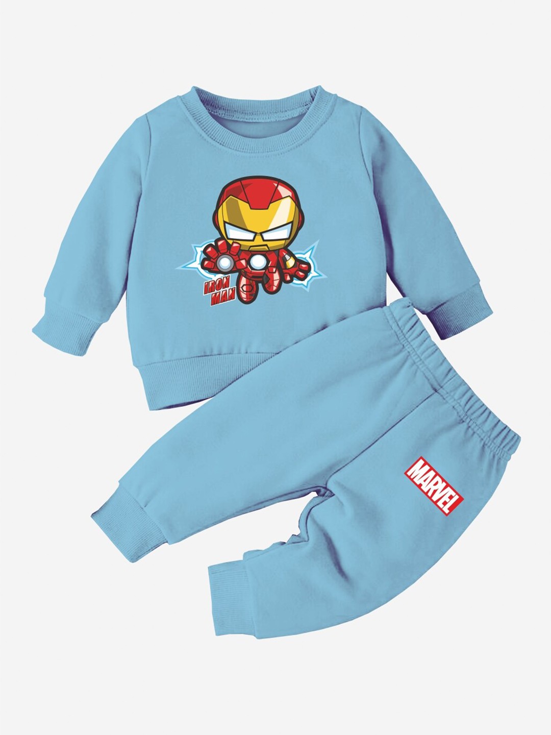 

x2o Kids Iron Man Printed Sweatshirt with Joggers, Blue