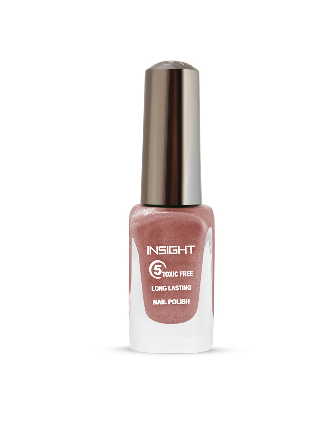 

Insight Cosmetics 5-Toxic-Free Long-Lasting Nail Polish - Shade 118, Brown