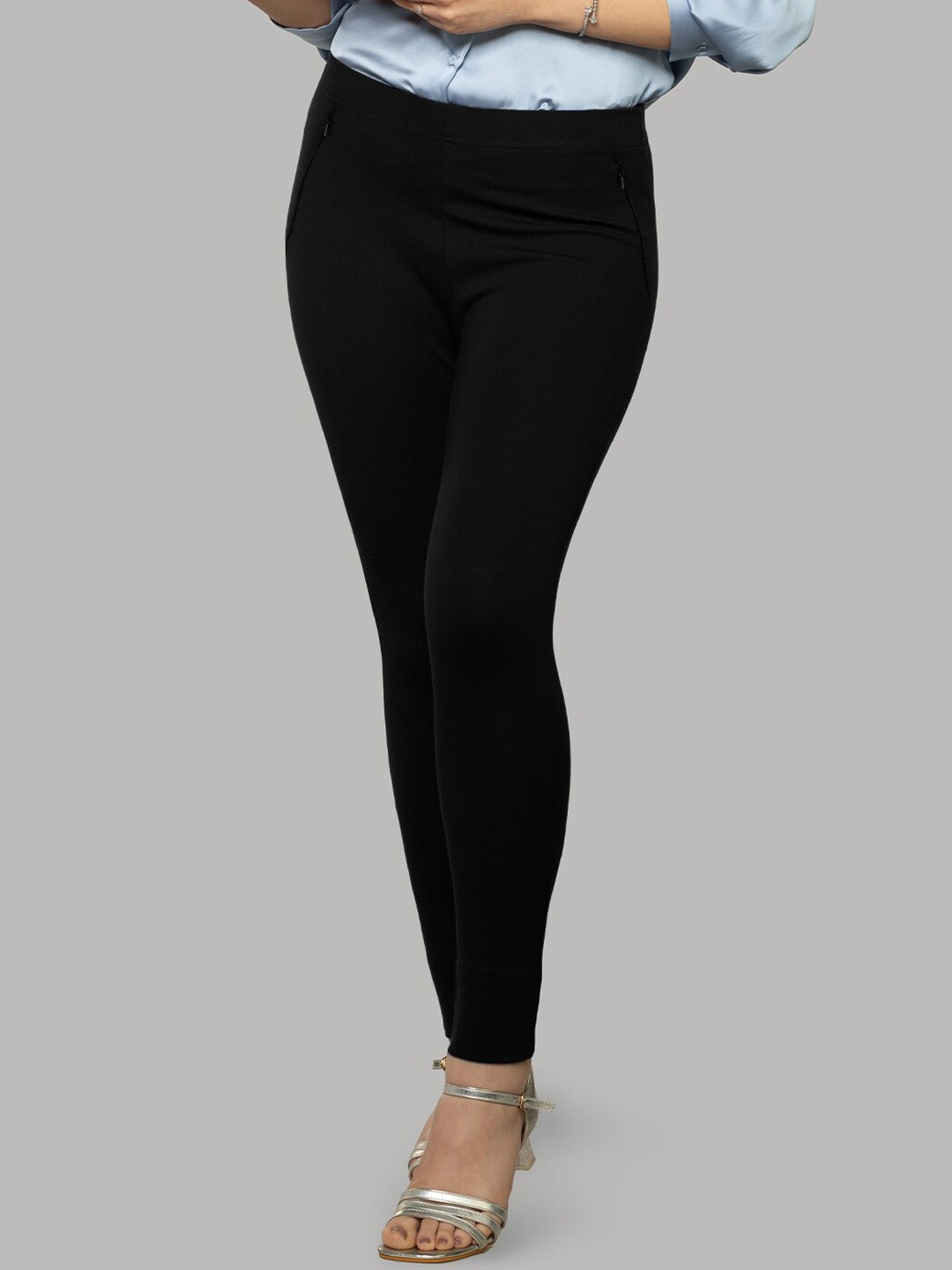 

LYRA Women Skinny Fit Treggings, Black