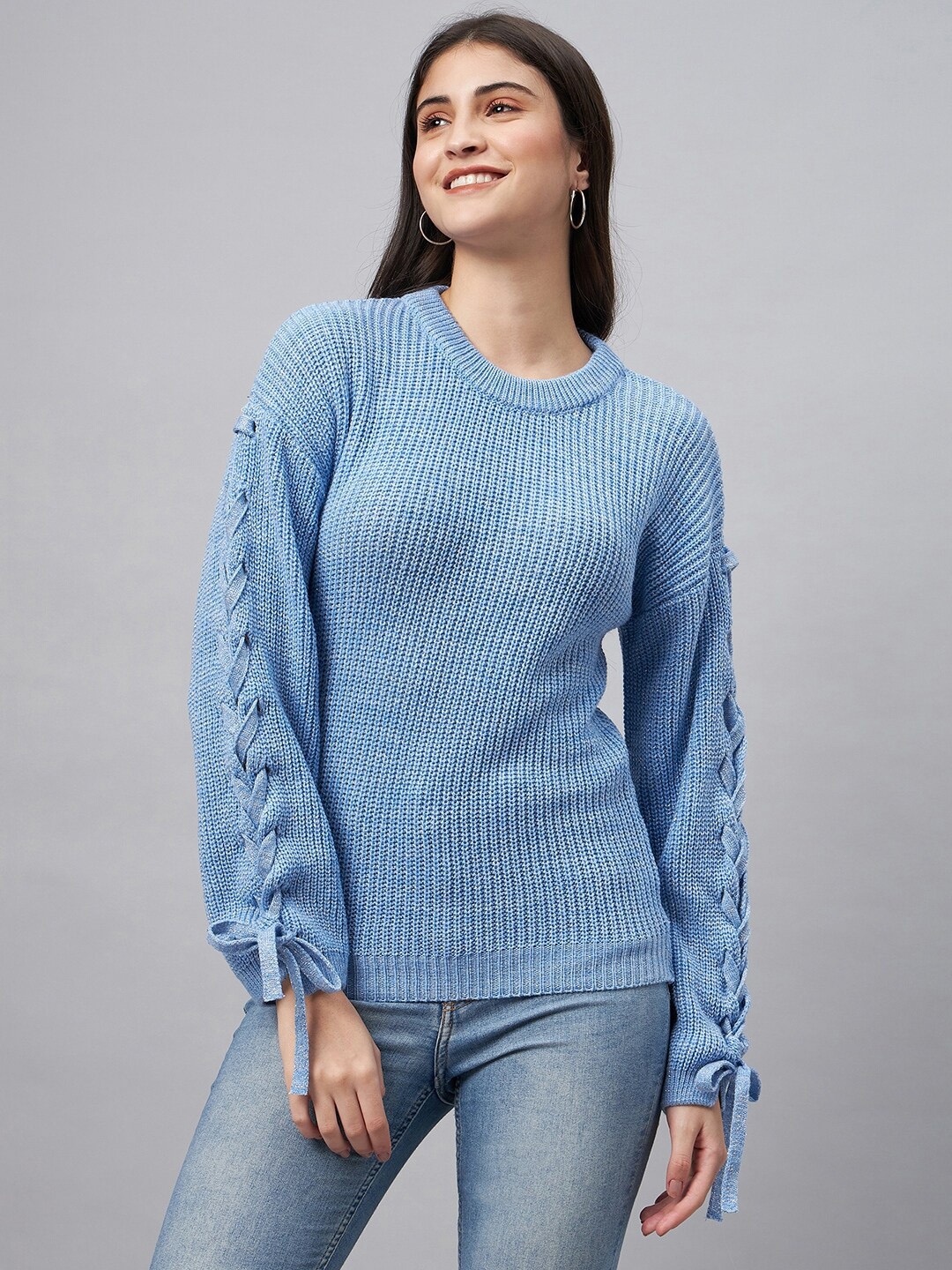 

Club York Self Design Acrylic Pullover, Blue