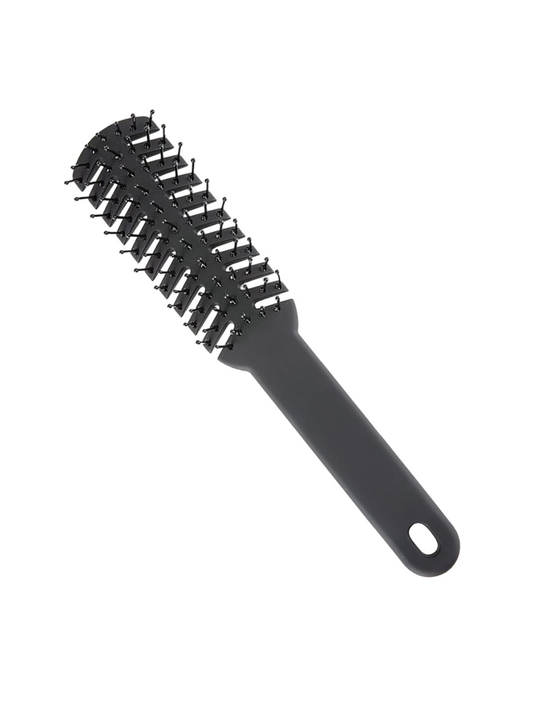 

Anko Classic Flat Hair Brush With Strong & Flexible Nylon Bristles, Black