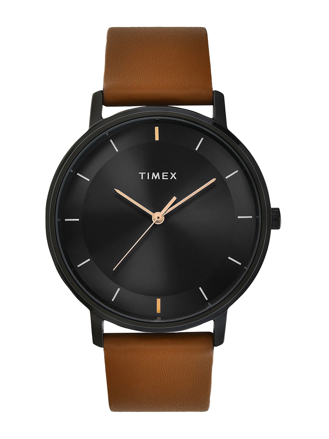 

Timex Men Printed Dial & Leather Straps Analogue Watch TW0TG8016, Black