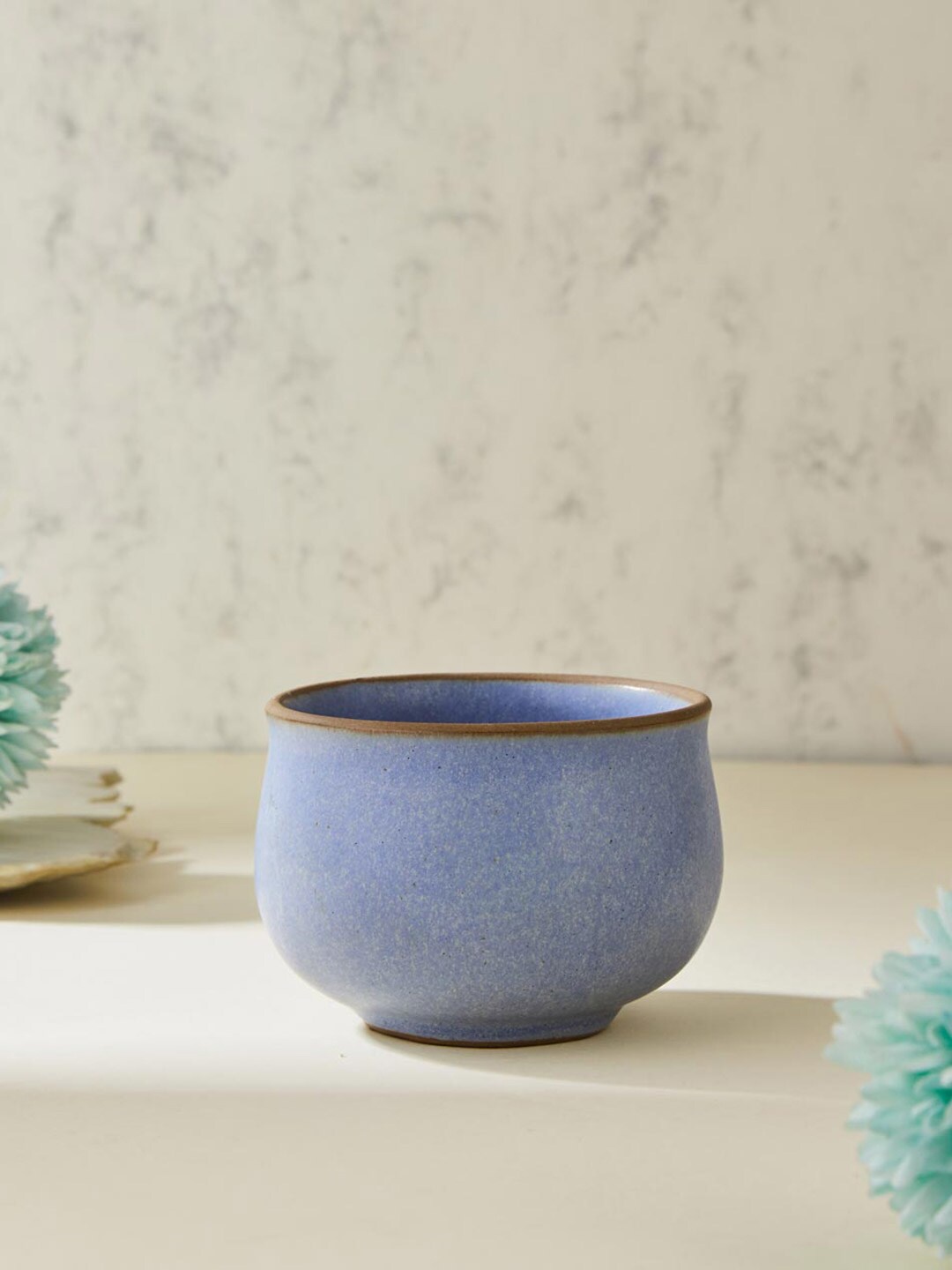 

Fabindia Anaarbagh Blue Ceramic Matte Bowl