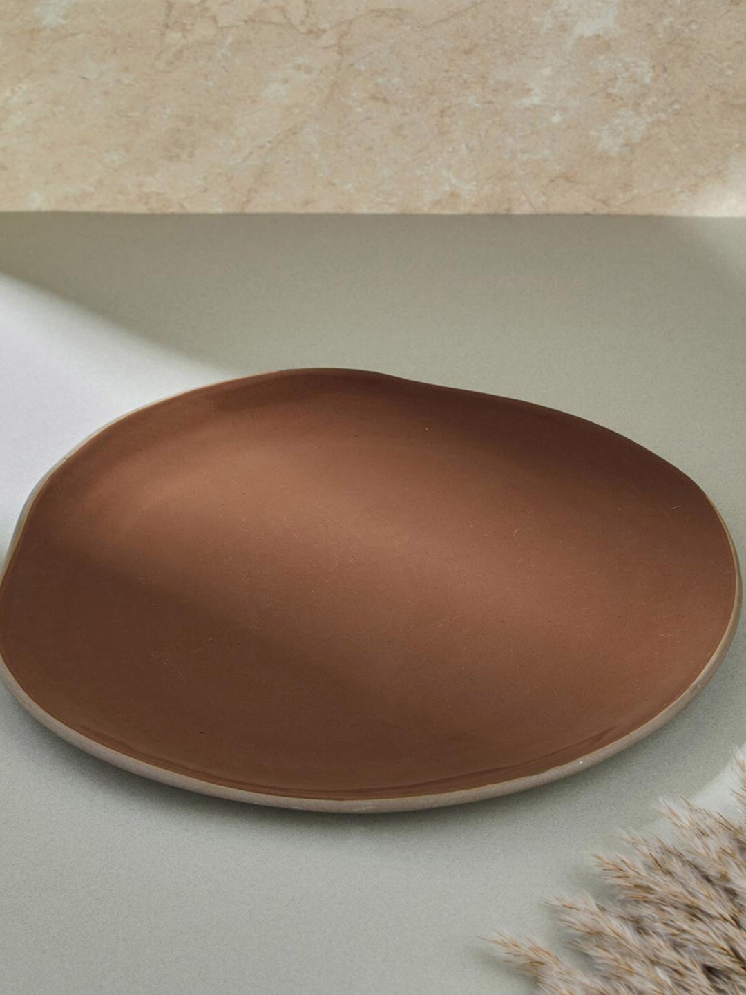 

Fabindia Bhoomi Brown Ceramic Matte Plates