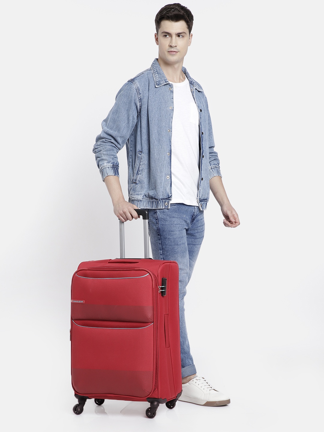 

VIP Essencia Softsided Medium Trolley Suitcase, Red