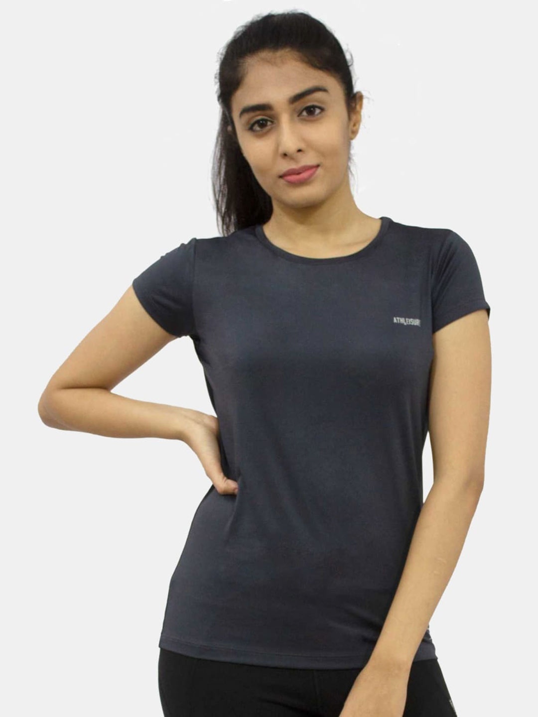 

Lovable Sport Round Neck Regular Top, Grey