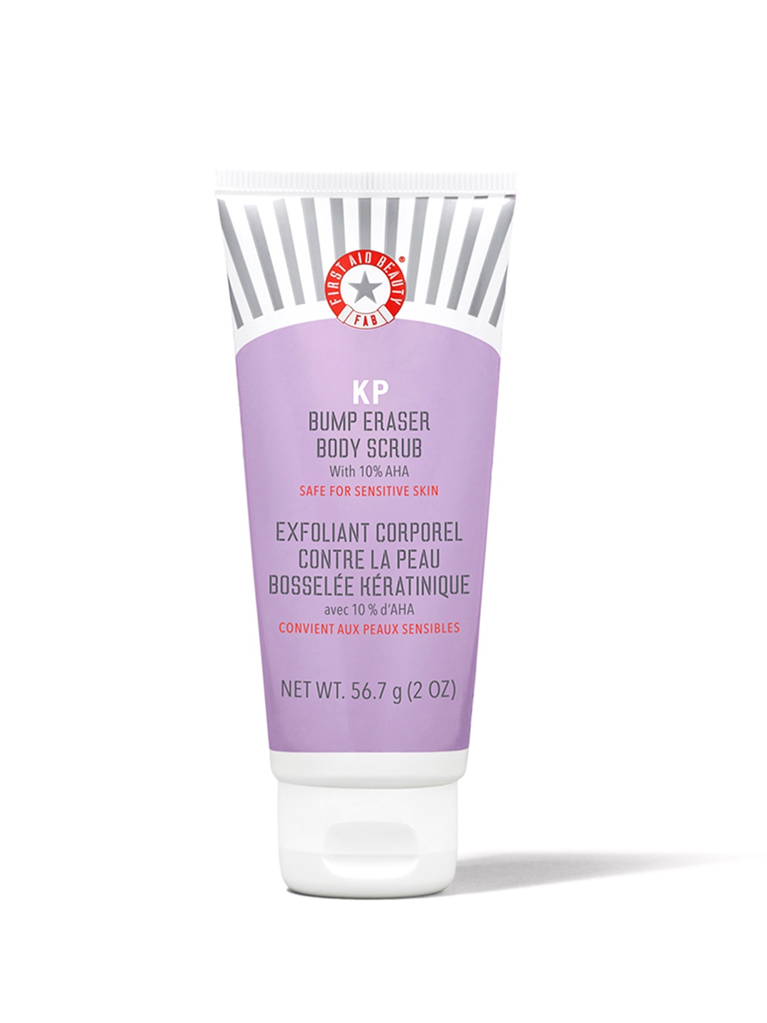 

First Aid Beauty KP Bump Eraser Body Scrub with 10% AHA - 56.7 g, Purple