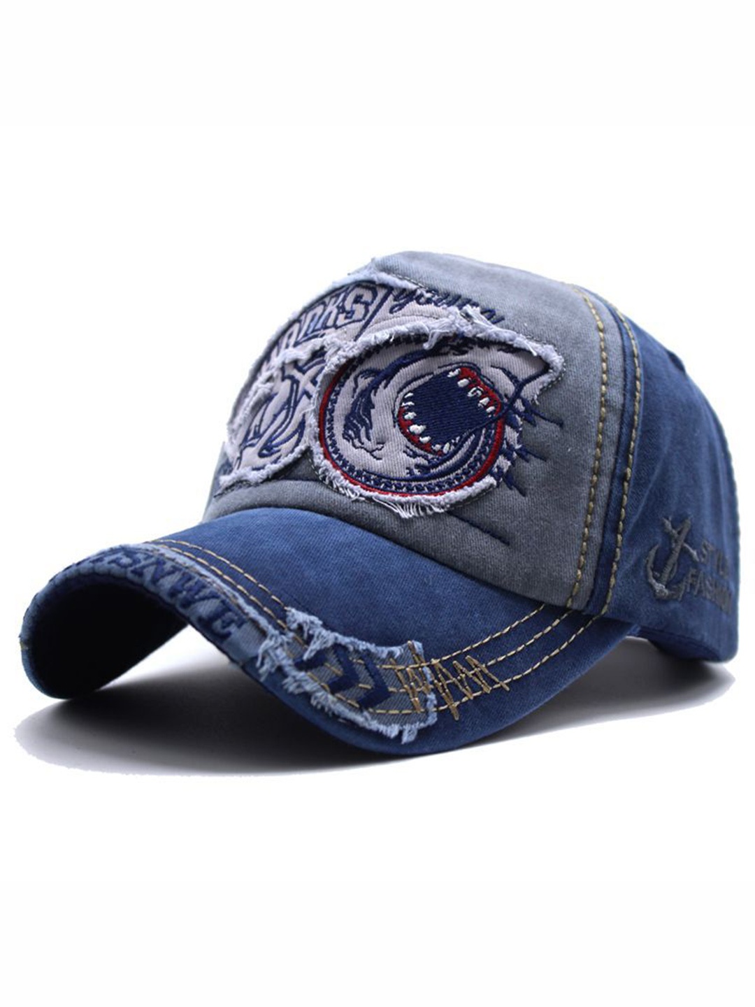 

Alexvyan Men Embroidered Baseball Cap, Blue