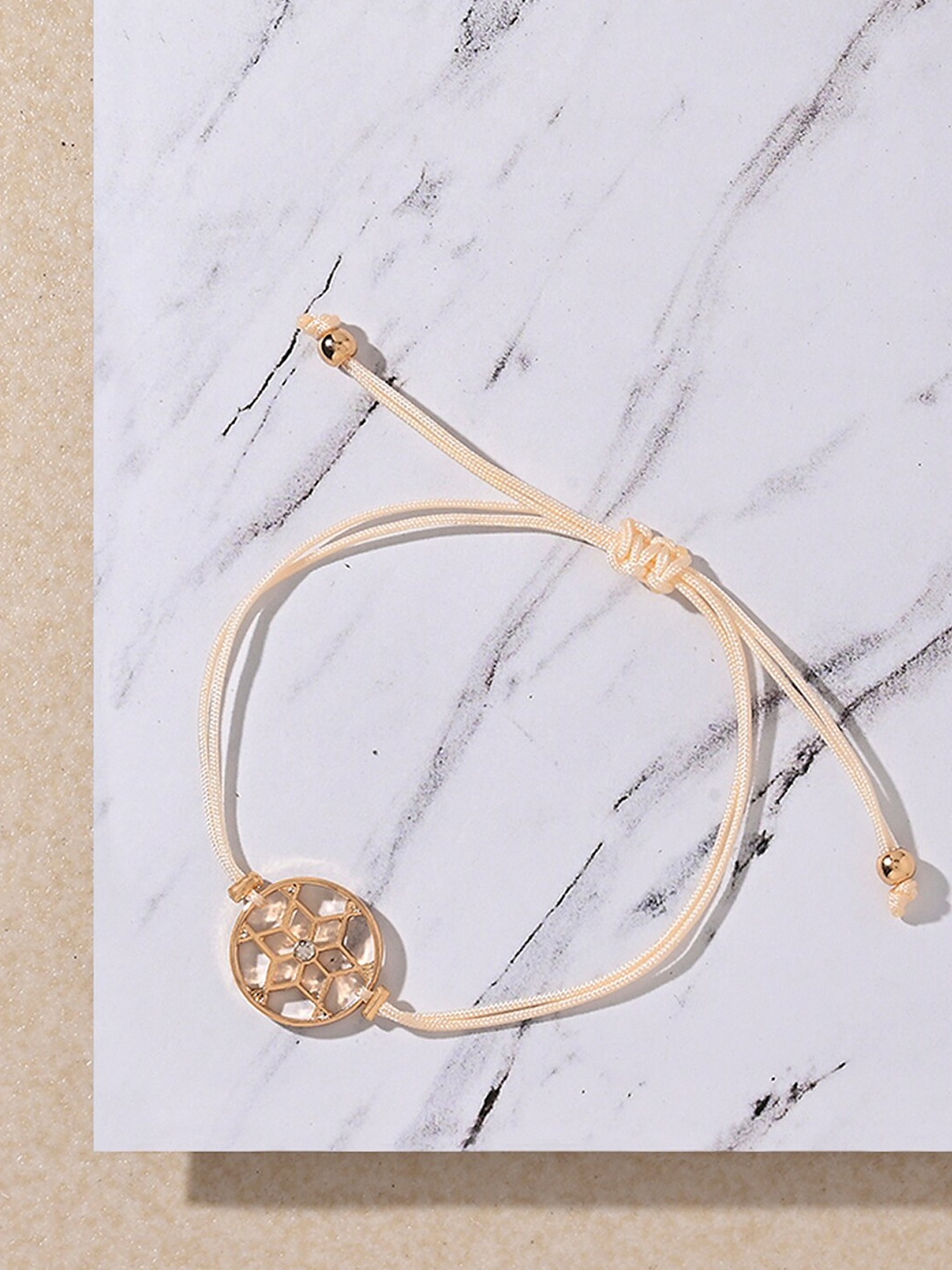 

Accessorize Filigree Friendship Charm Bracelet, Cream