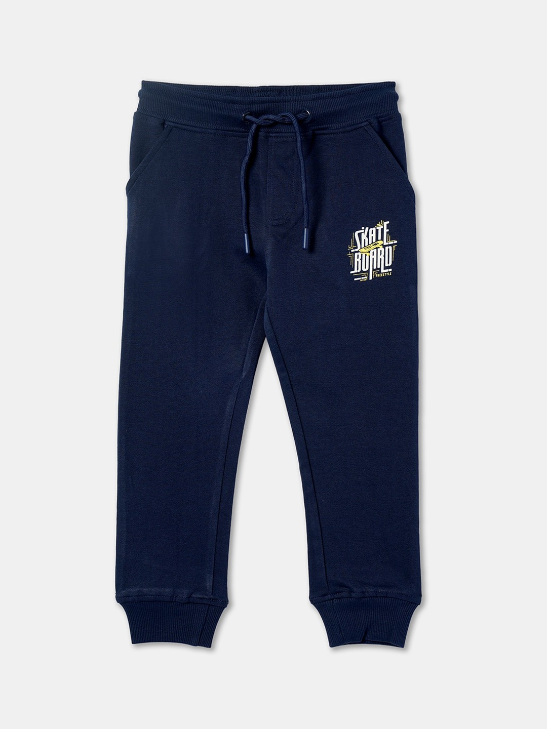 

R&B Boys Cotton Joggers, Navy blue