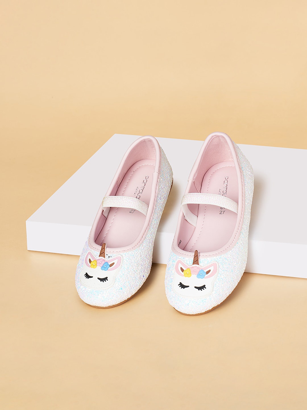 

Pantaloons Junior Girls Unicorn Embellished Ballerinas, White