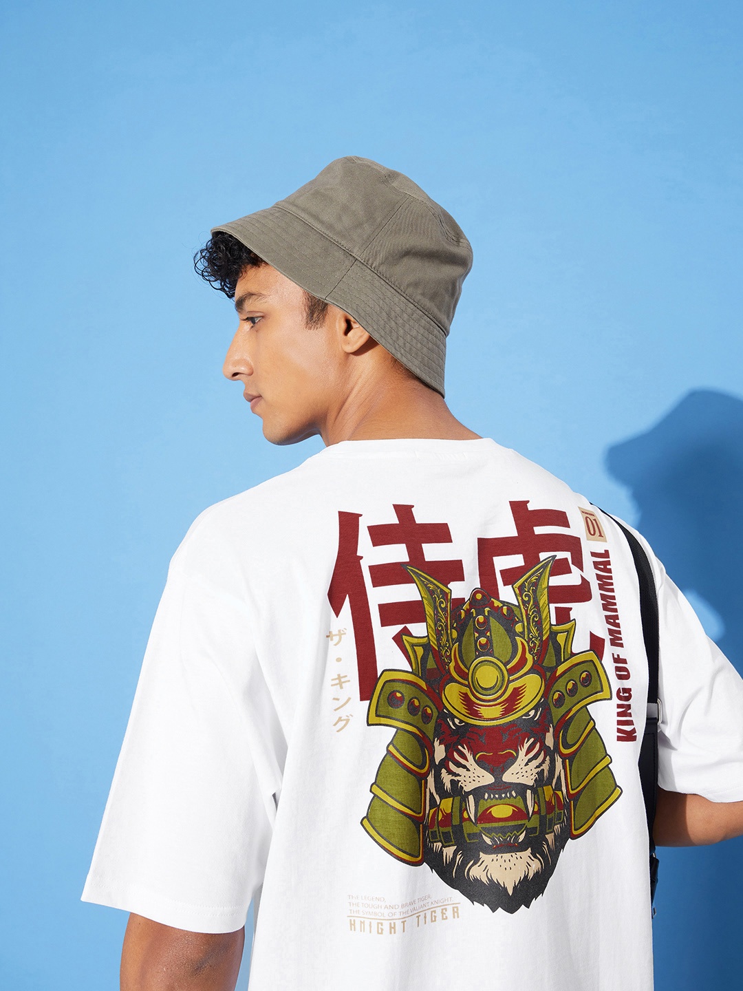 

FREE SOCIETY Men Graphic Printed Oversized T-shirt, White