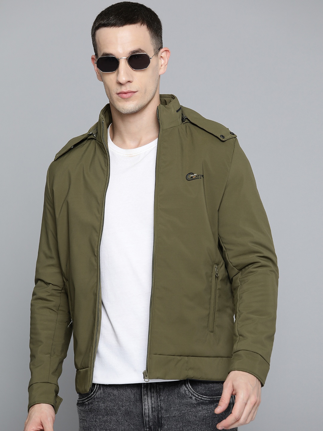 

Fort Collins Padded Jacket with Detachable Hood, Olive