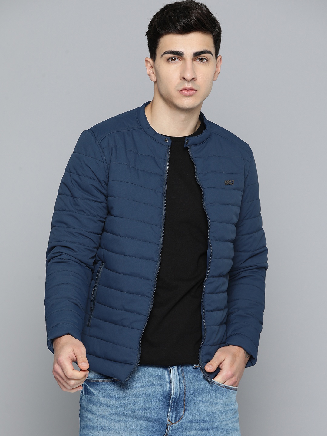 

Fort Collins Collarless Padded Jacket, Blue