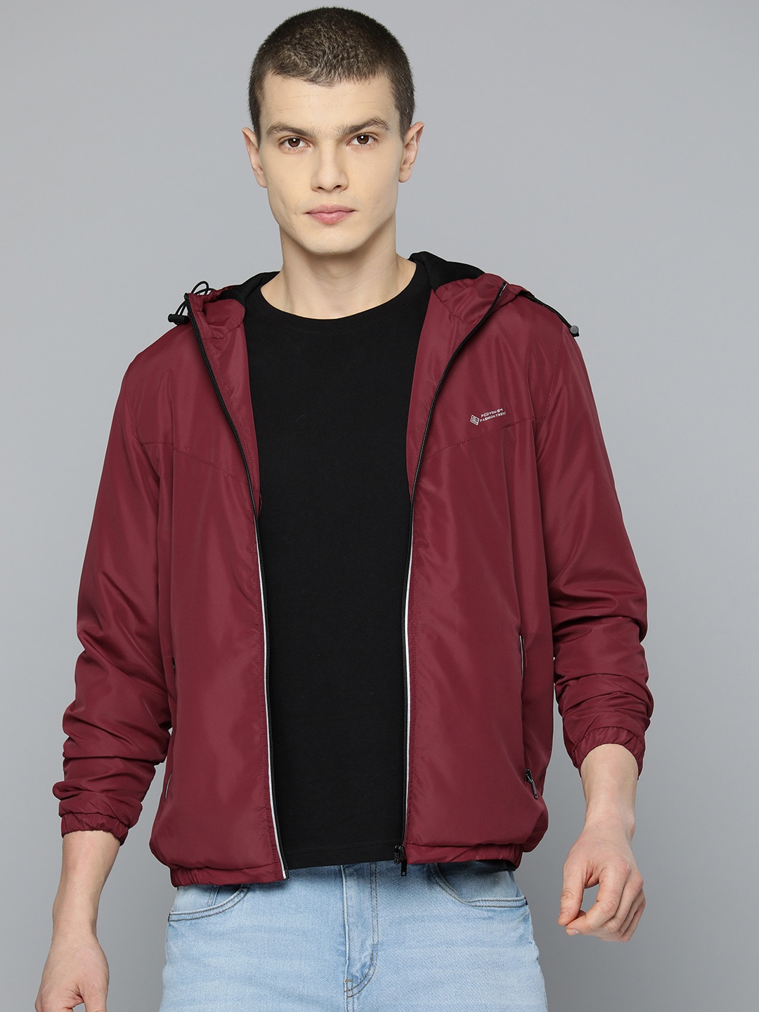 

Fort Collins Men Hooded Tailored Jacket, Maroon