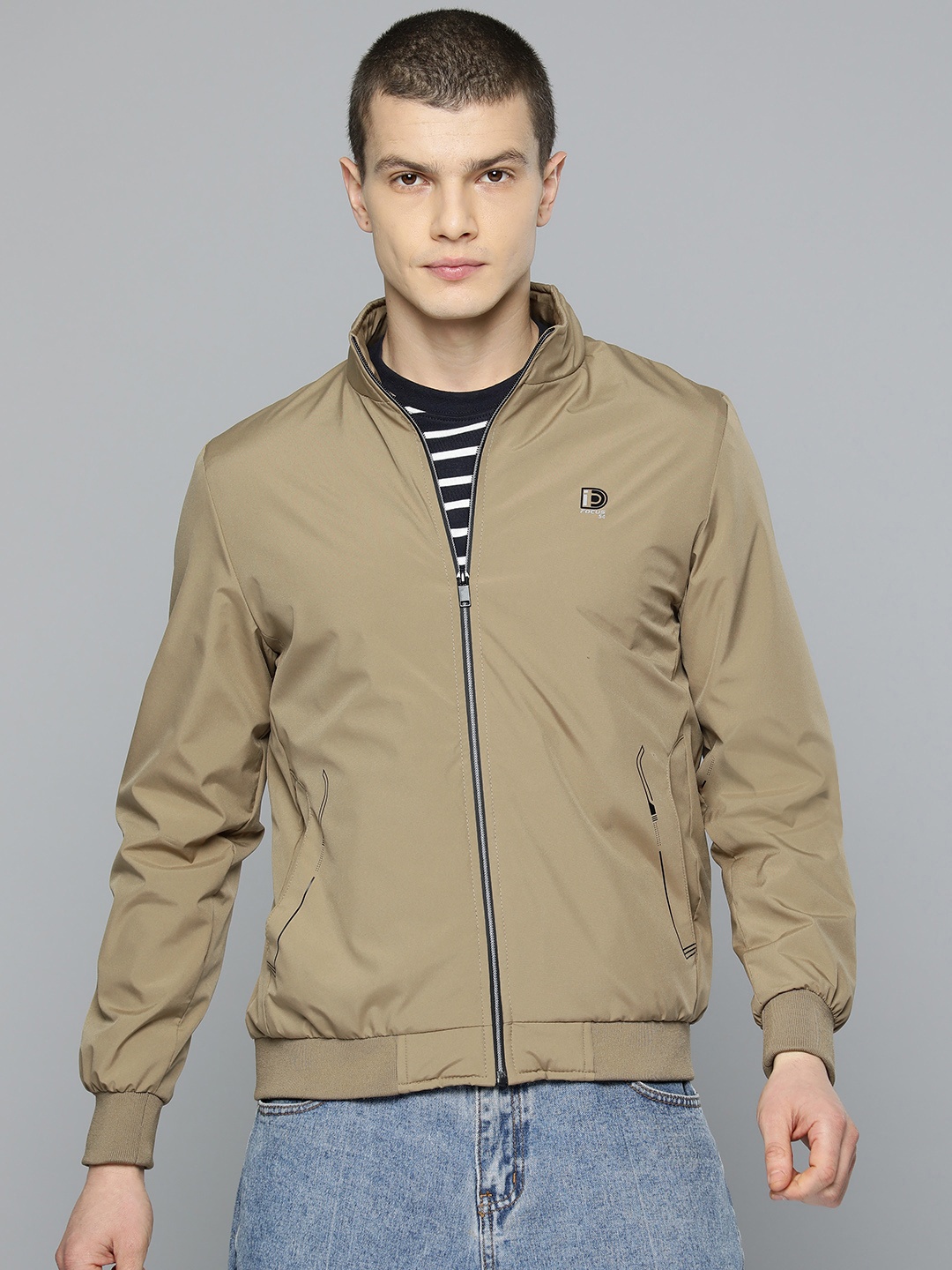 

Fort Collins Mock Collar Bomber Jacket, Brown