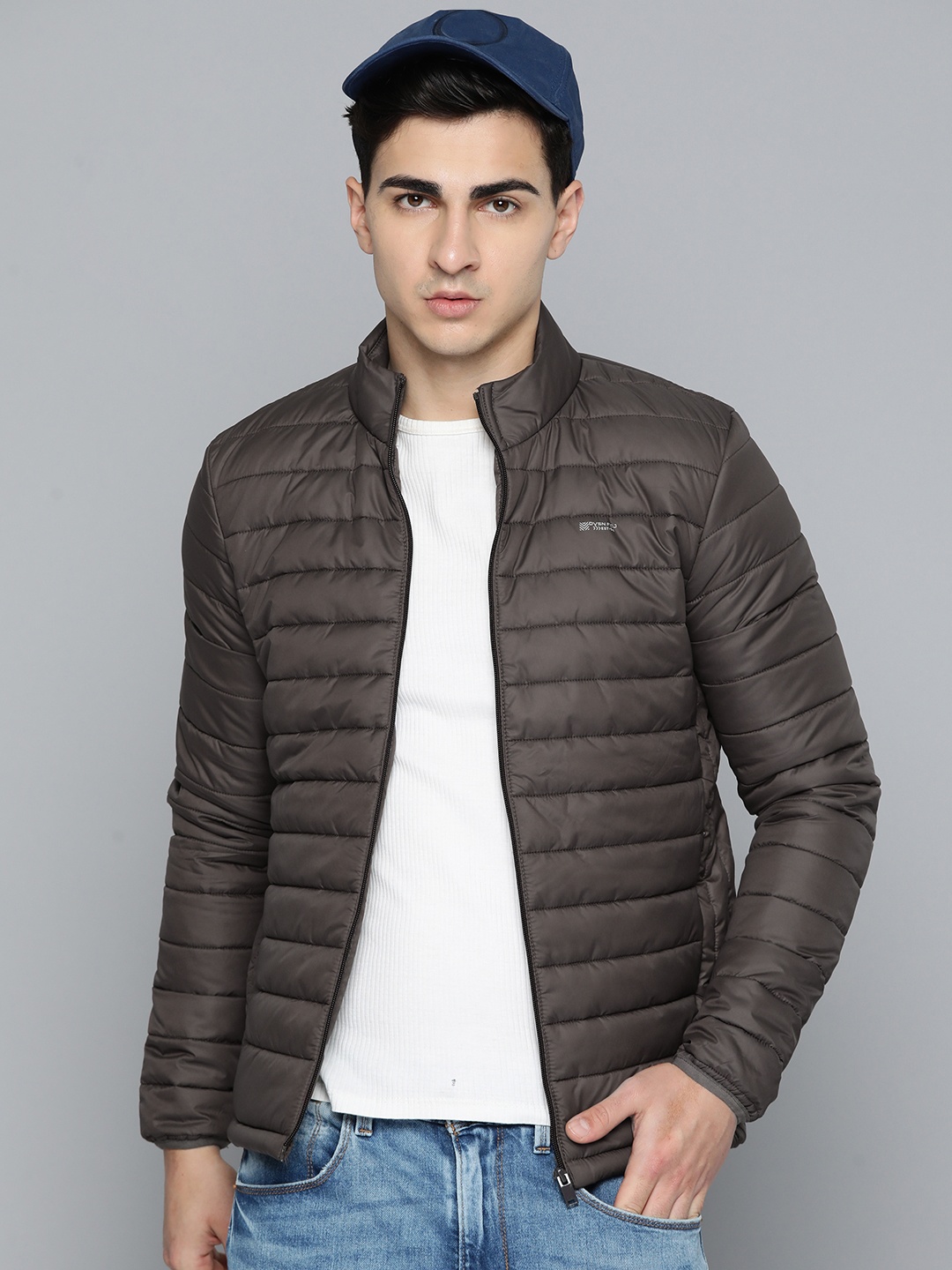 

Fort Collins Mock Collar Regular Fit Padded Jacket, Brown