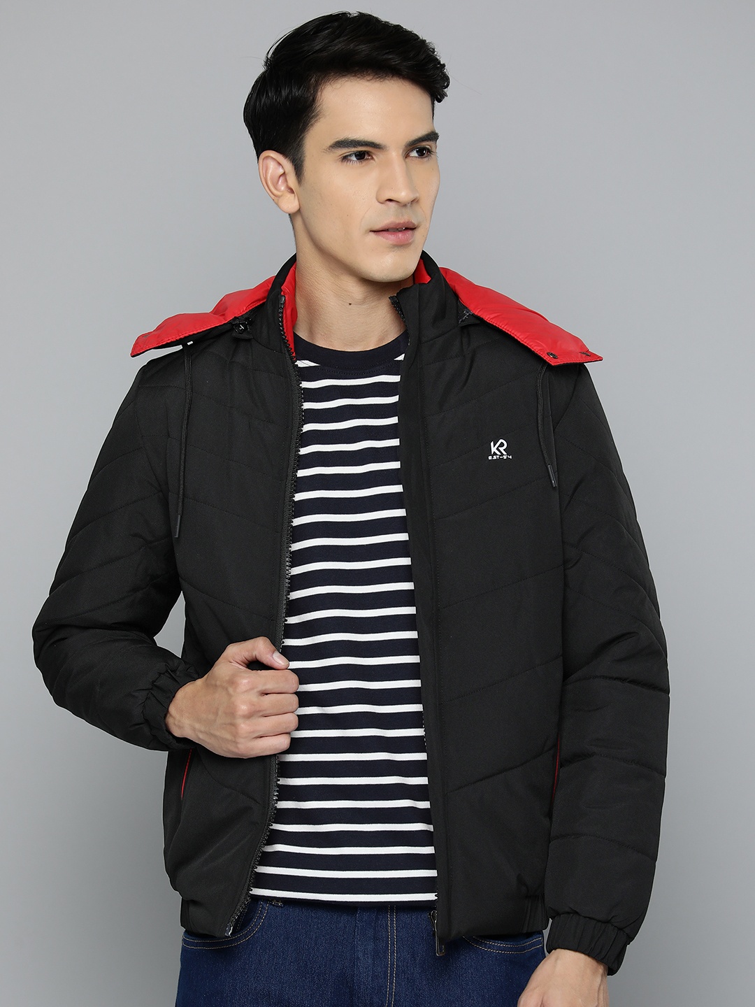 

Fort Collins Padded Jacket with Detachable Hood, Black