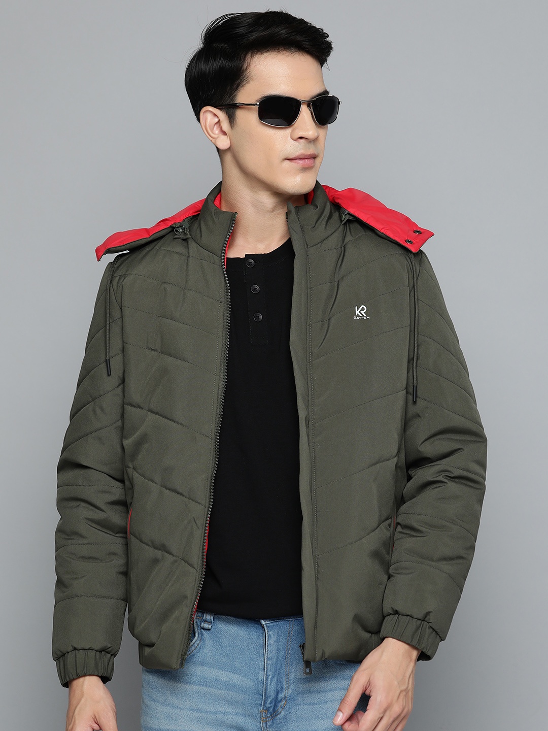 

Fort Collins Padded Jacket with Detachable Hood, Olive