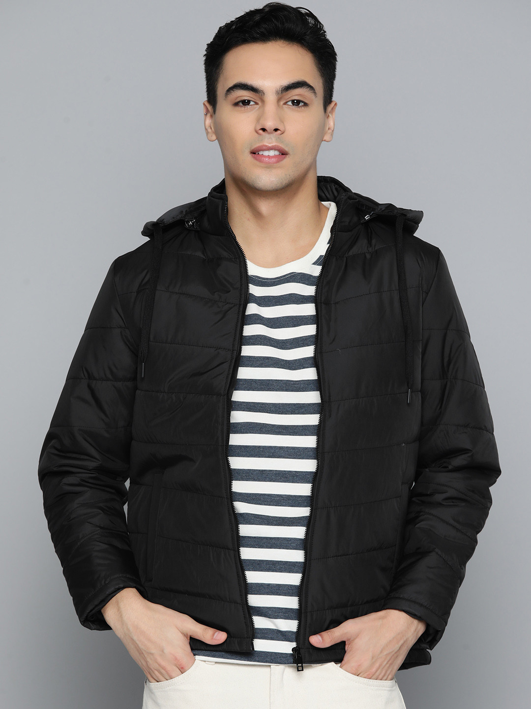 

Fort Collins Padded Jacket with Detachable Hood, Black