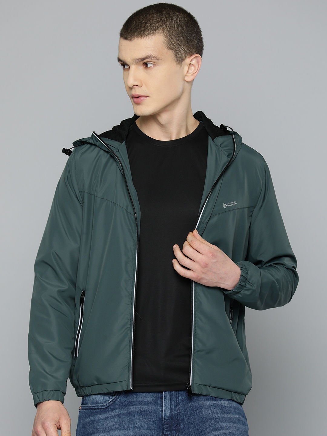

Fort Collins Windcheater Hooded Sporty Jacket, Green