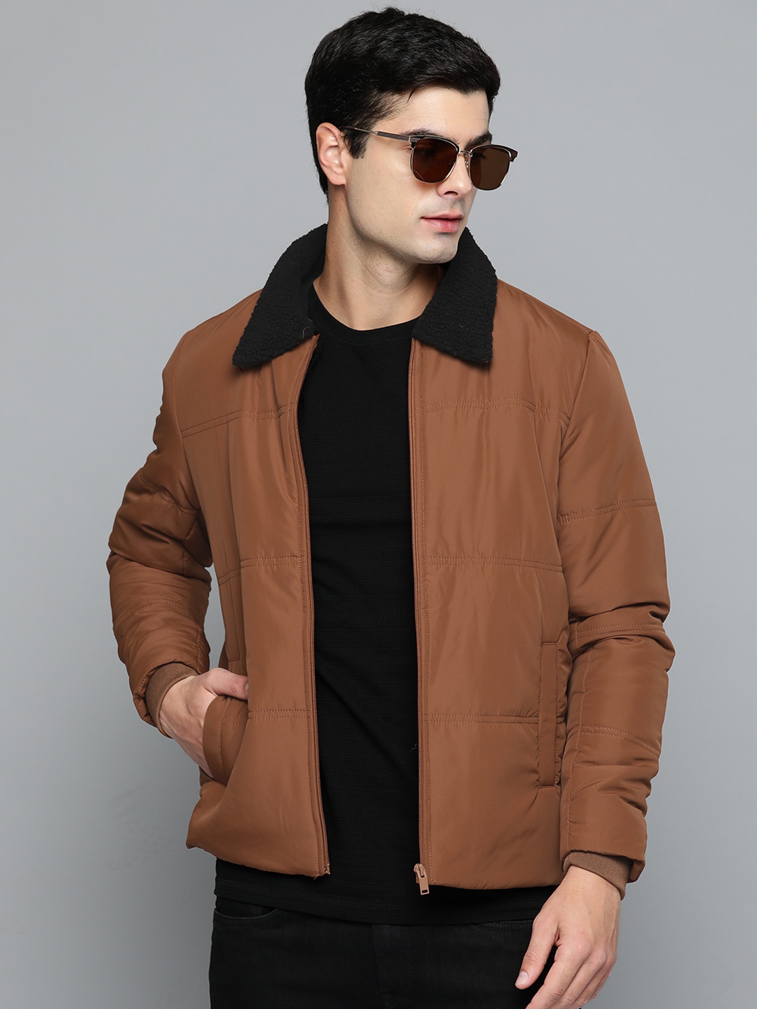 

Fort Collins Faux Fur Trim Padded Jacket, Tan
