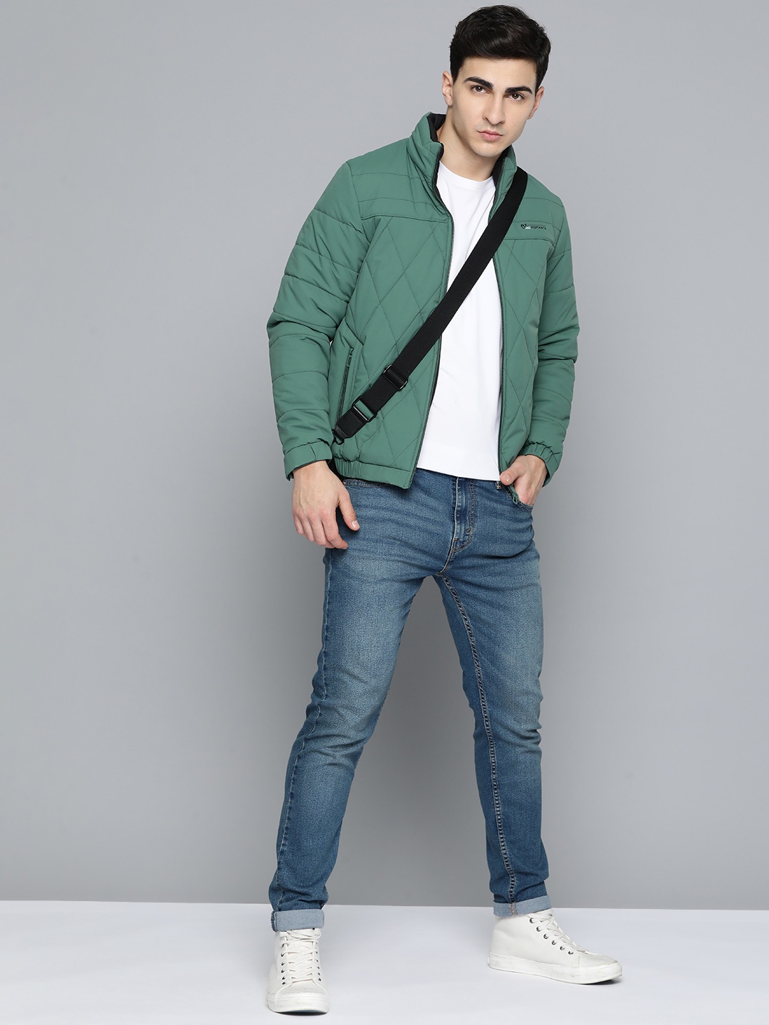 

Fort Collins Mock Collar Padded Jacket, Green