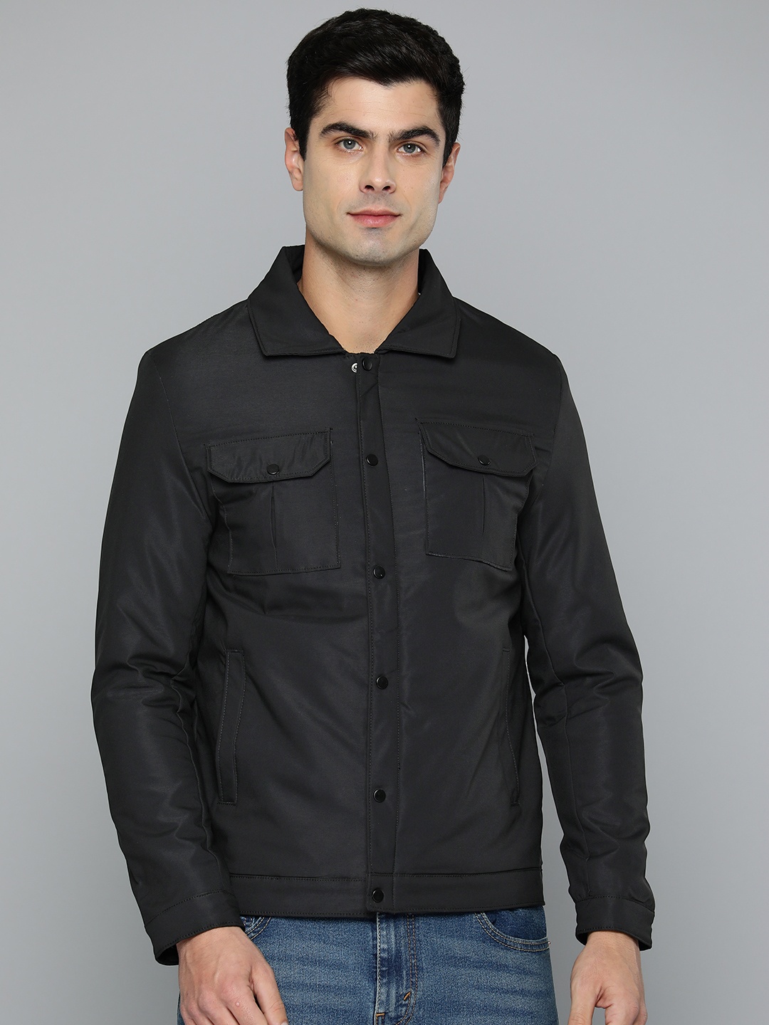 

Fort Collins Spread Collar Lightweight Padded Jacket, Black