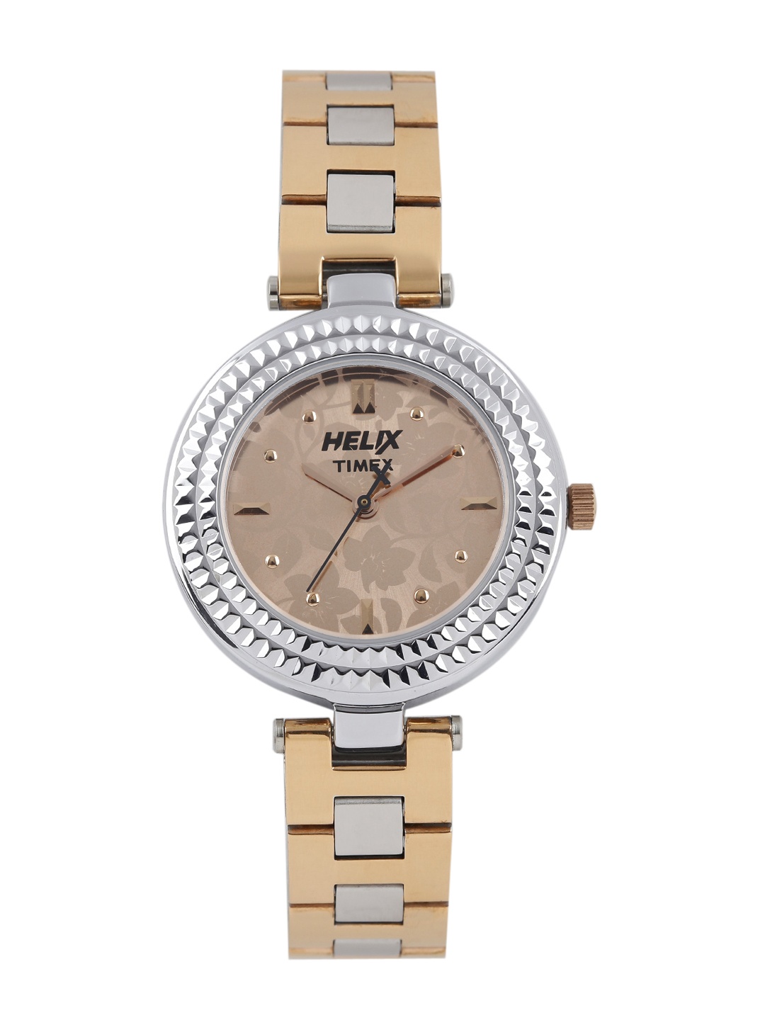 

Helix Women Beige Printed Analogue Watch TW033HL05