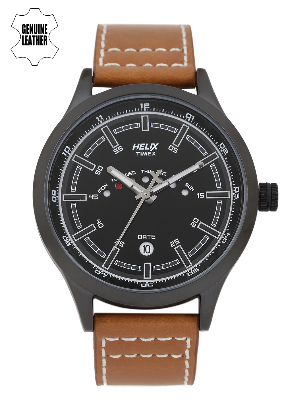 

Helix Men Black Analogue Watch TW003HG15