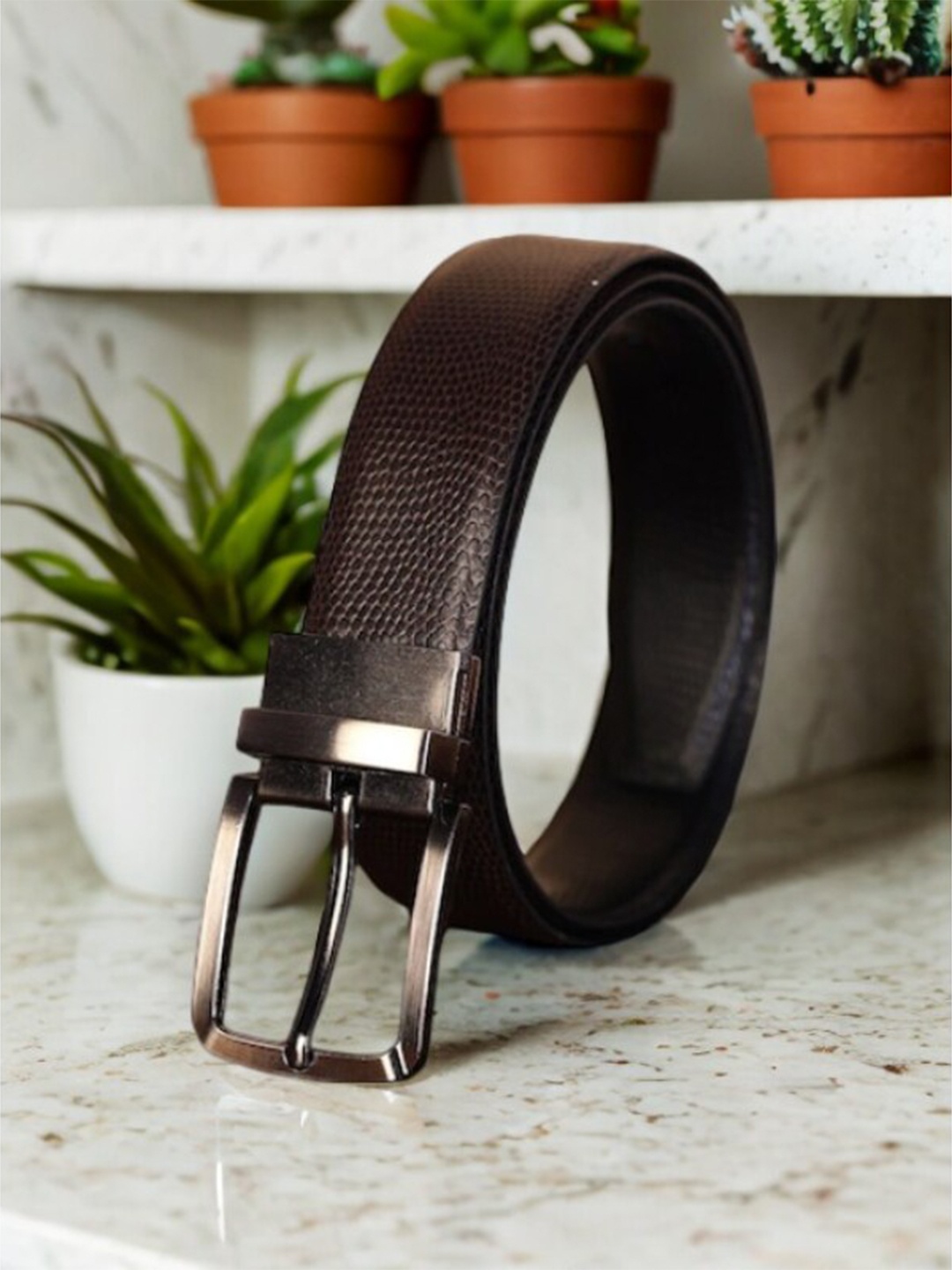 

Kastner Men Textured Reversible Formal Belt, Brown