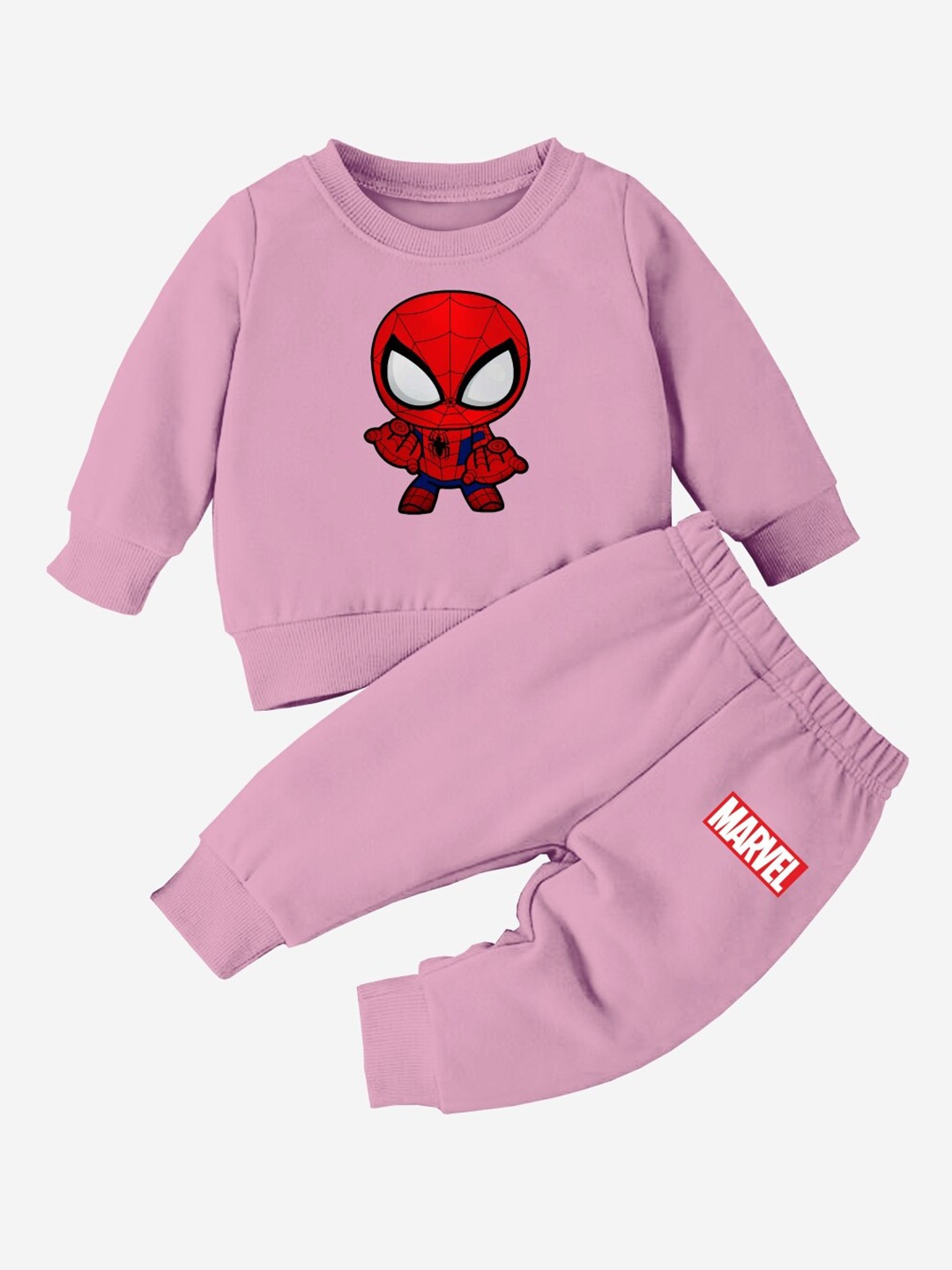 

Minicult Kids Spider-Man Printed T-shirt with Pyjamas, Pink
