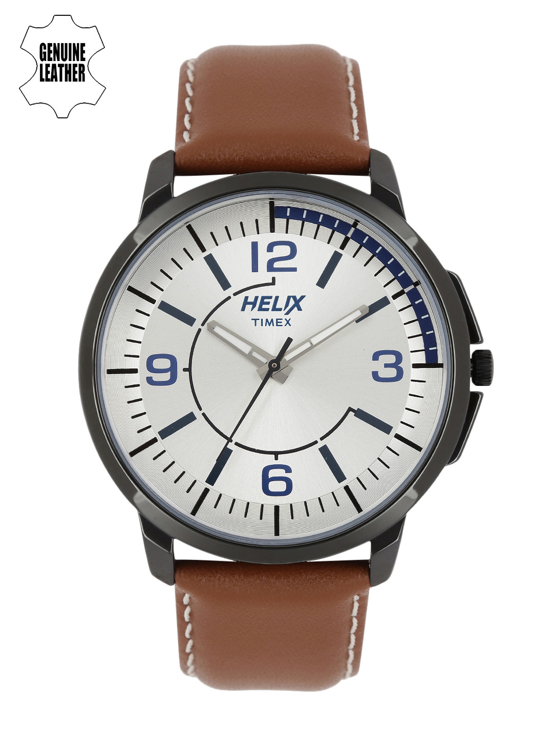 

Helix Men Silver-Toned Analogue Watch - TW027HG14, White