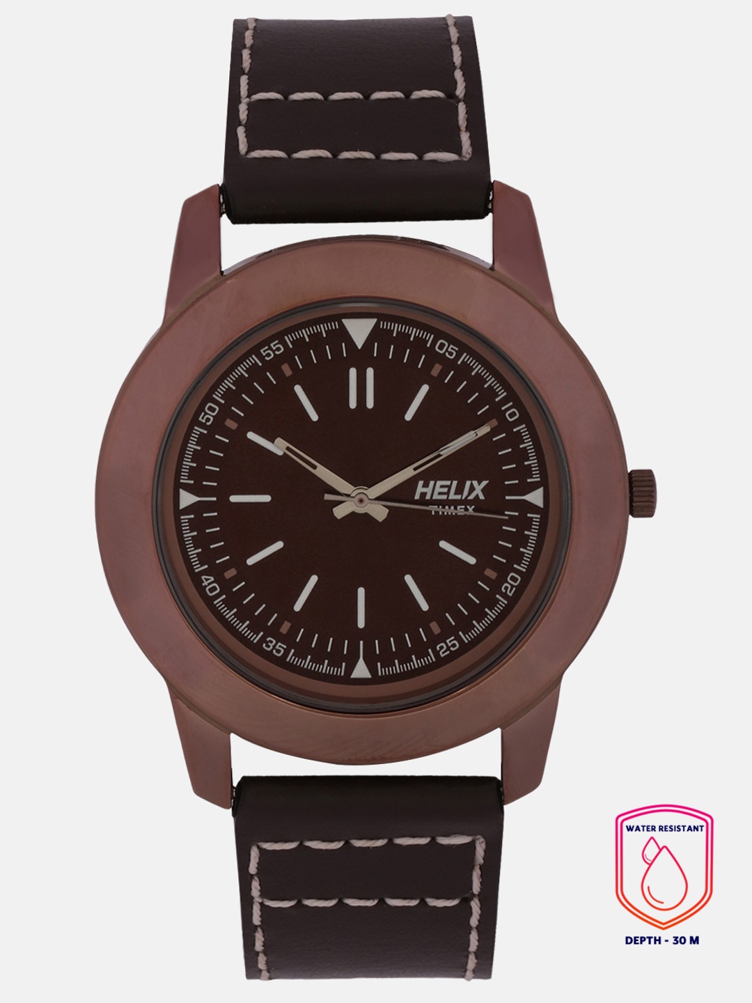 

Helix Men Brown Analogue Watch TW028HG08